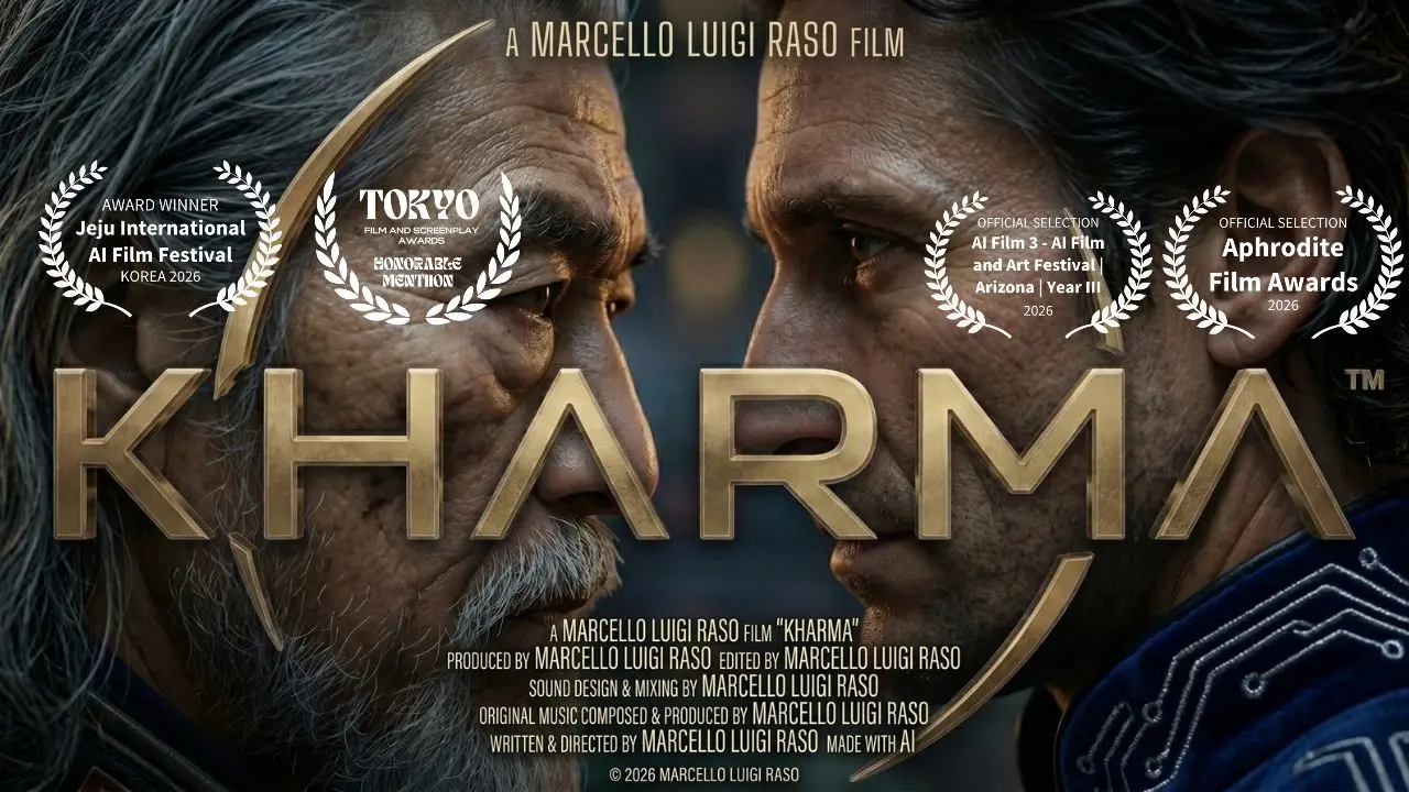 KHARMA poster with festival laurels
